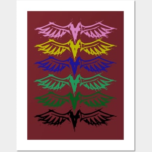 Colourful wings Posters and Art